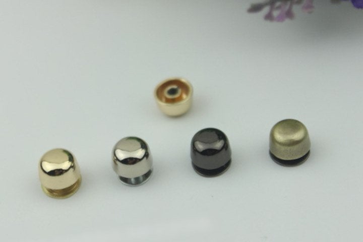 Head Button Bag Hardware Round Belt Strap Chicago Screw Back Rivet Concho Stud Gold Silver Black 2/20pcs 6mm 1/4" Screwback Shoe Blacelet