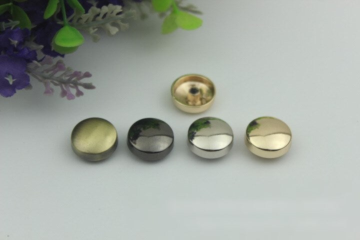 Flat Head Button Bag Hardware Round Belt Strap Chicago Screw Back Rivet Concho Stud Gold Silver Black 1/10pcs 4mm Screwback Shoe Blacelet