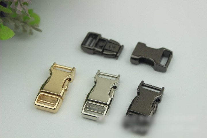 Metal Quick Release Side Buckle 30 mm 1 1/4" Bag Hardware Dog Cat Kitty Collar Belt Parachute Strap Paracord Black Snap Clips Wholesale Bulk