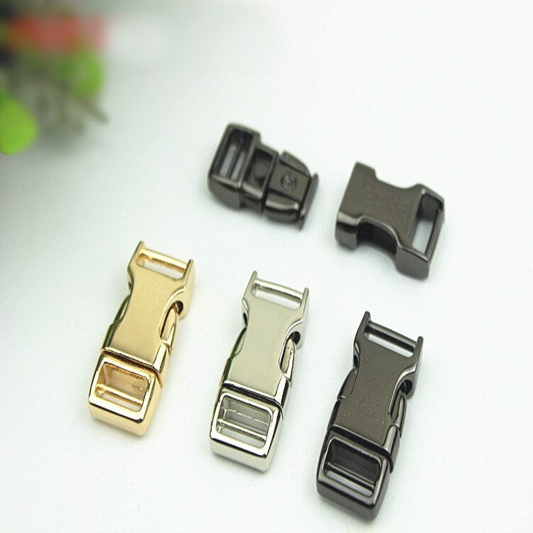 Metal Quick Release Side Buckle 30 mm 1 1/4" Bag Hardware Dog Cat Kitty Collar Belt Parachute Strap Paracord Black Snap Clips Wholesale Bulk