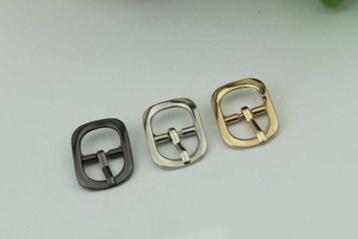 Purse Strap Slider Bag Hardware Metal Rectangle Double Loop Slide Buckle Adjuster Keeper Ring 12mm 1/2" Gold Silver 2/20pcs DIY Supplies