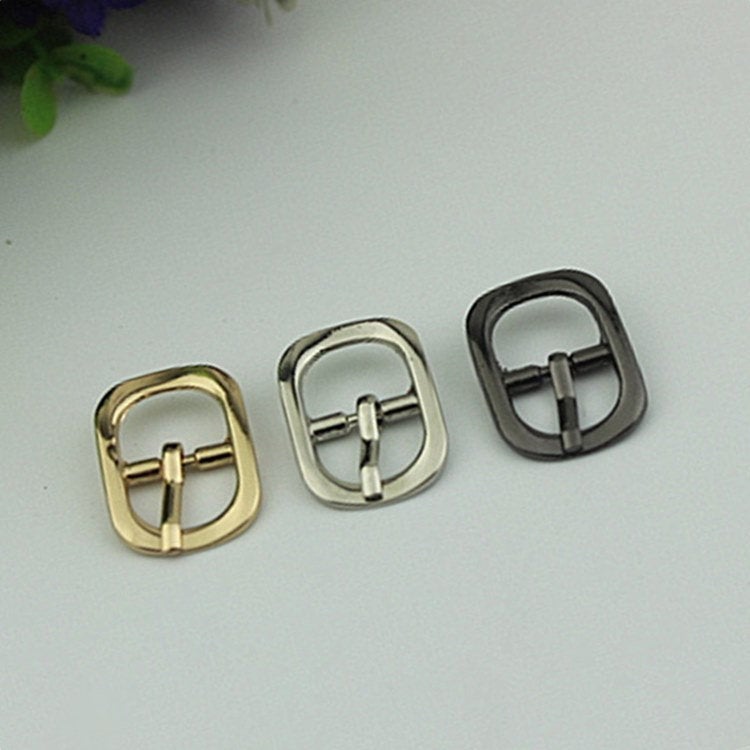 Purse Strap Slider Bag Hardware Metal Rectangle Double Loop Slide Buckle Adjuster Keeper Ring 12mm 1/2" Gold Silver 2/20pcs DIY Supplies