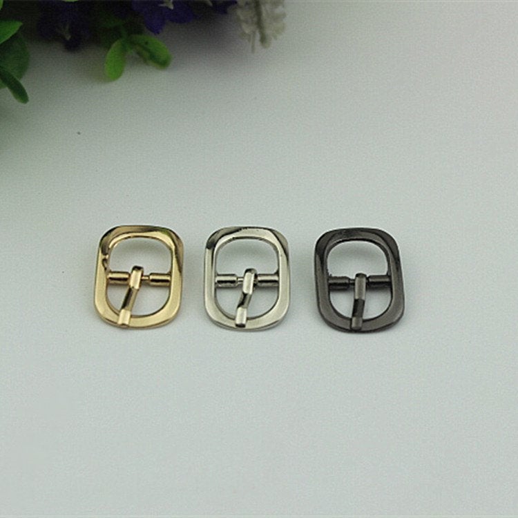 Purse Strap Slider Bag Hardware Metal Rectangle Double Loop Slide Buckle Adjuster Keeper Ring 12mm 1/2" Gold Silver 2/20pcs DIY Supplies