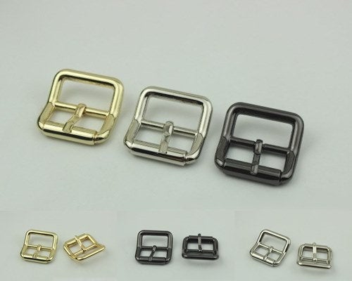 Purse Strap Slider Bag Hardware Metal Rectangle Double Loop Slide Buckle Adjuster Keeper Ring 32mm 1 1/4" Gold Silver 2/20pcs DIY Supplies