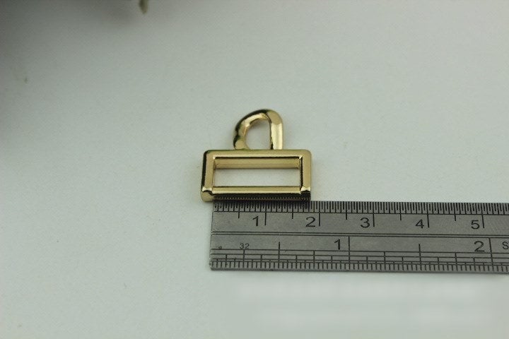 Belt Loops Chain Connector Bag Hardware Rectangle Bridge Buckle Gold Silver Bronze 2/20 pcs Handmade Purse Handbag Making Metal 16mm 5/8"