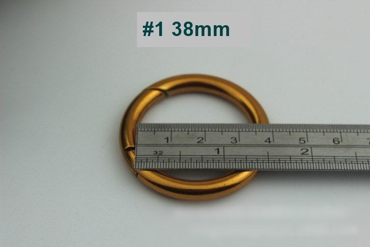 Round Spring Push Gate Ring Swivel Snap Hook 16 20 25 32 38 mm Old Gold Metal Trigger Lobster Clasp Clip Purse Bag Handbag Handle Wholesale