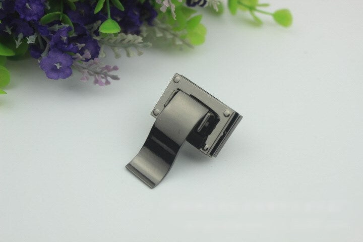 Rectangle Twist Turn Lock Bag Hardware Gold Silver Gunmetal Bronze 1/10 pcs Handmade Purse Handbag Making Metal 33 21mm 1 1/4 7/8" Supplies