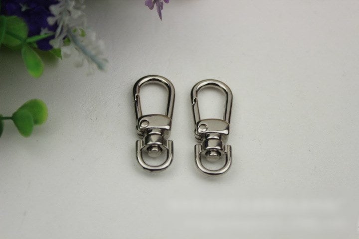 Swivel Lever Snap Hook 1/10pcs Bag Hardware Metal Spring Trigger Lobster Clasp Clip Gold Silver Gunmetal Bronze 40 8mm Purse Handbag Making