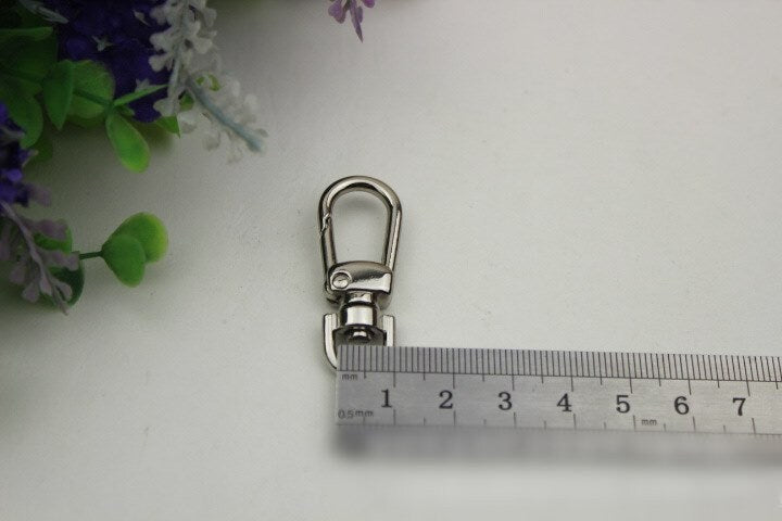 Swivel Lever Snap Hook 1/10pcs Bag Hardware Metal Spring Trigger Lobster Clasp Clip Gold Silver Gunmetal Bronze 40 8mm Purse Handbag Making