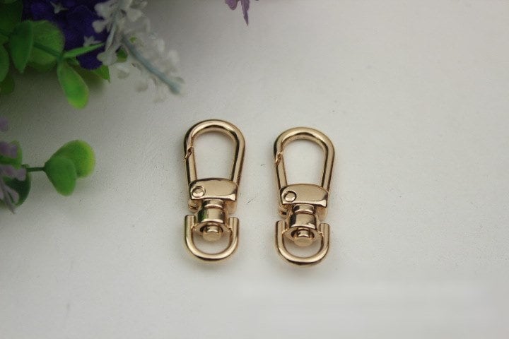 Swivel Lever Snap Hook 1/10pcs Bag Hardware Metal Spring Trigger Lobster Clasp Clip Gold Silver Gunmetal Bronze 40 8mm Purse Handbag Making