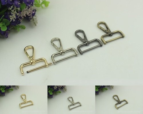 Swivel Lever Snap Hook 1/10pcs Bag Hardware Metal Spring Trigger Lobster Clasp Clip Gold Silver Gunmetal Bronze 47 32mm Purse Handbag Making