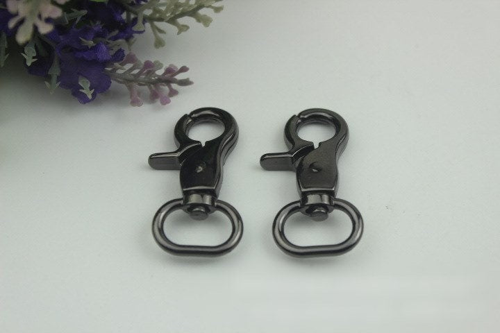 Swivel Lever Snap Hook 1/10pcs Bag Hardware Metal Spring Trigger Lobster Clasp Clip Gold Silver Gunmetal Bronze 42 16mm Purse Handbag Making