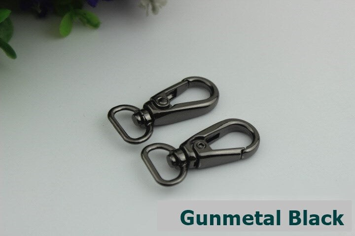 Swivel Lever Snap Hook 1/10pcs Bag Hardware Metal Spring Trigger Lobster Clasp Clip Gold Silver Gunmetal Bronze 40 14mm Purse Handbag Making