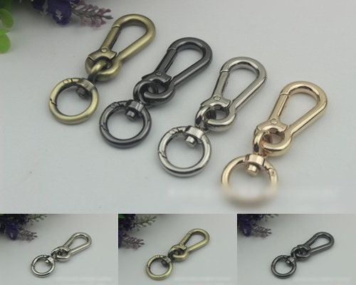 Swivel Lever Snap Hook 1/10pcs Bag Hardware Metal Spring Trigger Lobster Clasp Clip Gold Silver Gunmetal Bronze 75 17mm Purse Handbag Making