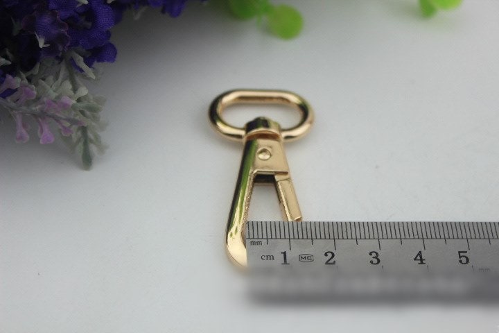 Swivel Lever Snap Hook 1/10pcs Bag Hardware Metal Spring Trigger Lobster Clasp Clip Gold Silver Gunmetal 53 20mm Purse Handbag Making Bulk