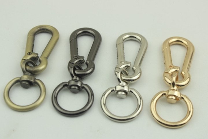 Swivel Lever Snap Hook 1/10pcs Bag Hardware Metal Spring Trigger Lobster Clasp Clip Gold Silver Gunmetal Bronze 78 20mm Purse Handbag Making