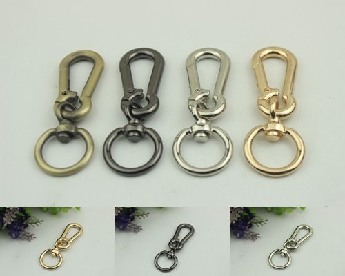 Swivel Lever Snap Hook 1/10pcs Bag Hardware Metal Spring Trigger Lobster Clasp Clip Gold Silver Gunmetal Bronze 78 20mm Purse Handbag Making