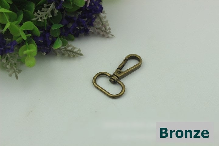 Swivel Lever Snap Hook 1/10pcs Bag Hardware Metal Spring Trigger Lobster Clasp Clip Gold Silver Gunmetal Bronze 47 25mm Purse Handbag Making