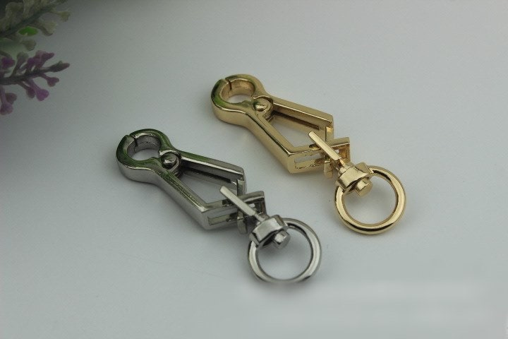 Swivel Lever Snap Hook 1/10pcs Bag Hardware Metal Spring Trigger Lobster Clasp Clip Light Gold Silver 56 11mm Purse Handbag Making Wholesale