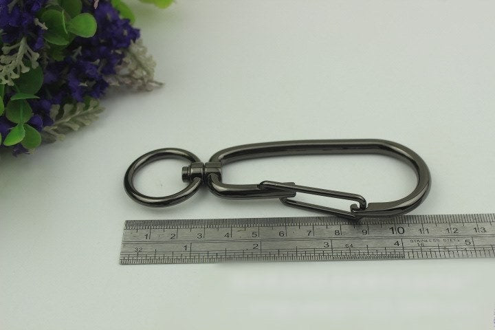 Swivel Lever Snap Hook 1/10pcs Bag Hardware Metal Spring Trigger Lobster Clasp Clip Light Gold Gunmetal Black 115 25mm Purse Handbag Making