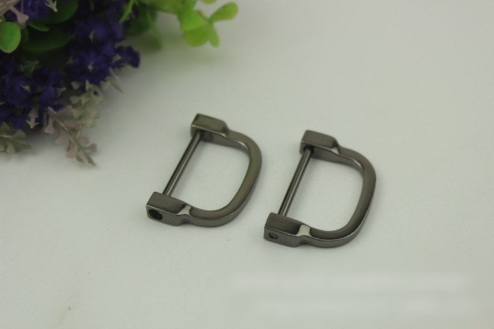 Horseshoe Handbag Connector 10/100pcs Bag Hardware Gold Silver Gunmetal Metal Clip Clasp Buckle Purse Strap Handles Screw D Rings Shackle