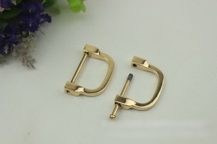 Horseshoe Handbag Connector 10/100pcs Bag Hardware Gold Silver Gunmetal Metal Clip Clasp Buckle Purse Strap Handles Screw D Rings Shackle