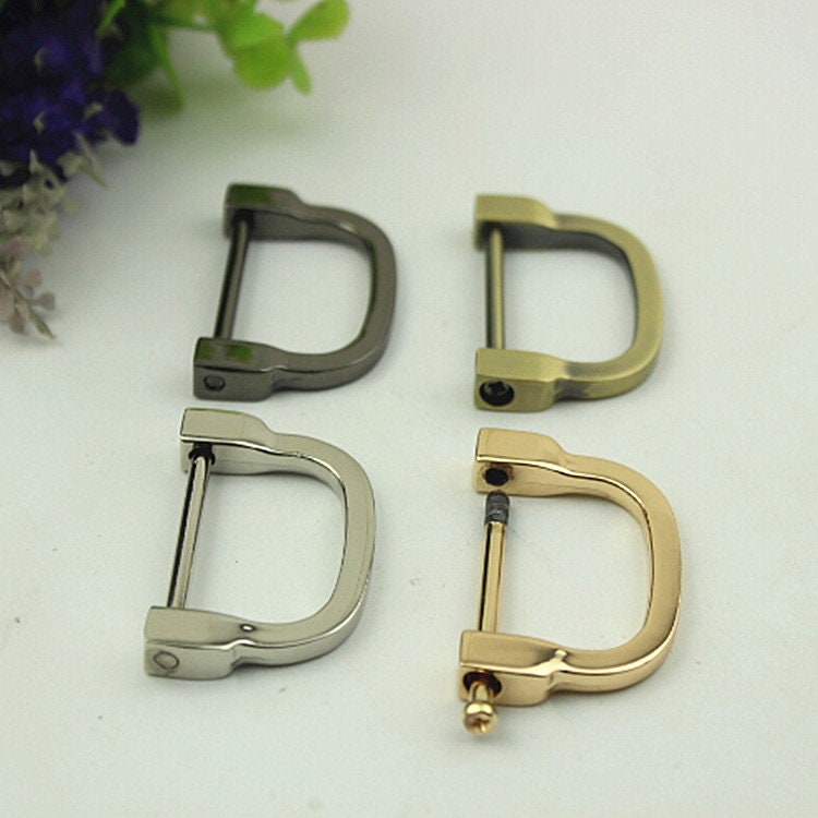 Horseshoe Handbag Connector 10/100pcs Bag Hardware Gold Silver Gunmetal Metal Clip Clasp Buckle Purse Strap Handles Screw D Rings Shackle