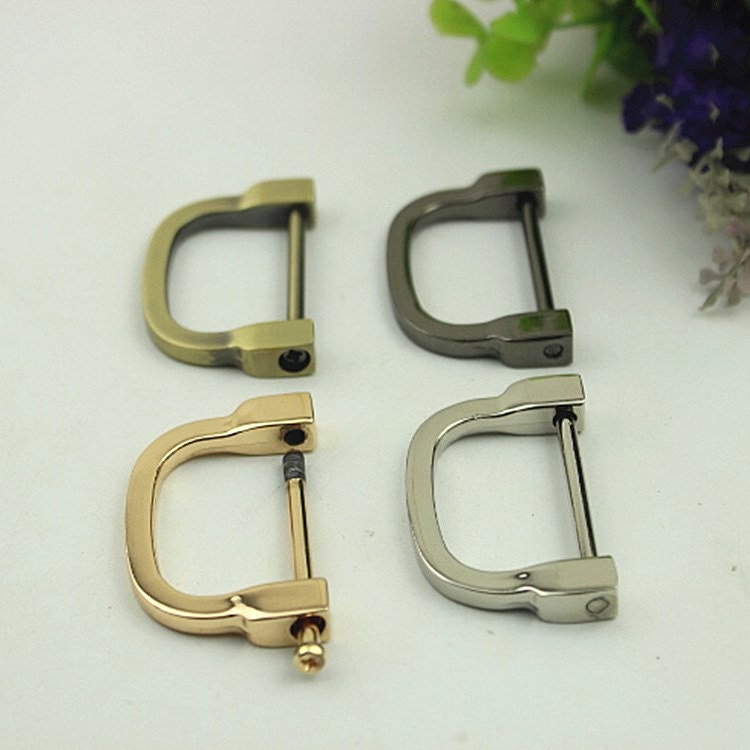 Horseshoe Handbag Connector 10/100pcs Bag Hardware Gold Silver Gunmetal Metal Clip Clasp Buckle Purse Strap Handles Screw D Rings Shackle