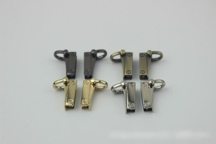 Strap Handles Connector Bag Hardware Metal Lock Buckle Gold Silver Gunmetal Bronze 2/20 pcs Handmade Purse Handbag Backpack Making 30mm Bulk