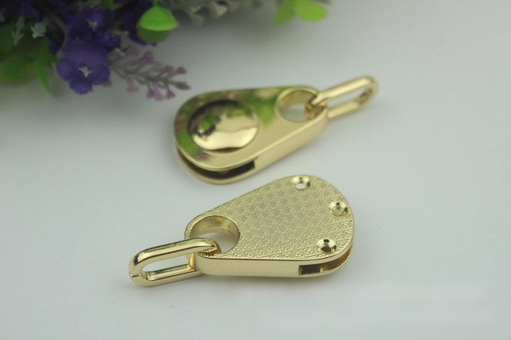 Teardrop Strap Handles Connector Bag Hardware Metal Lock Buckle Light Gold 1/10 pcs Handmade Purse Handbag Backpack Making 57mm 2 1/4 inch