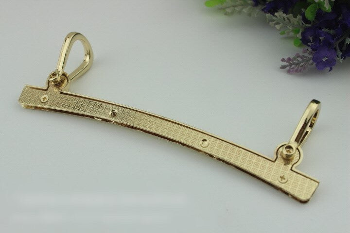 Strap Handles Connector Bag Hardware Metal Lock Buckle Light Gold 1/10 pcs Handmade Purse Handbag Backpack Making 170mm 6 3/4 Inch Wholesale