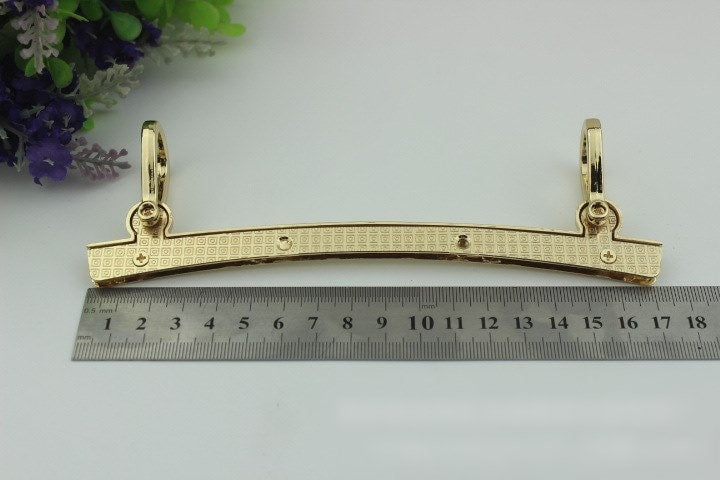 Strap Handles Connector Bag Hardware Metal Lock Buckle Light Gold 1/10 pcs Handmade Purse Handbag Backpack Making 170mm 6 3/4 Inch Wholesale