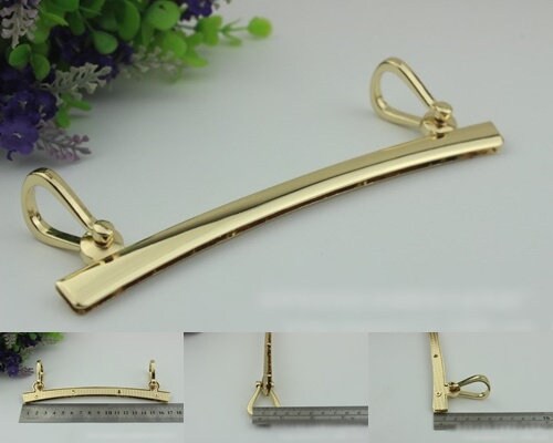 Strap Handles Connector Bag Hardware Metal Lock Buckle Light Gold 1/10 pcs Handmade Purse Handbag Backpack Making 170mm 6 3/4 Inch Wholesale