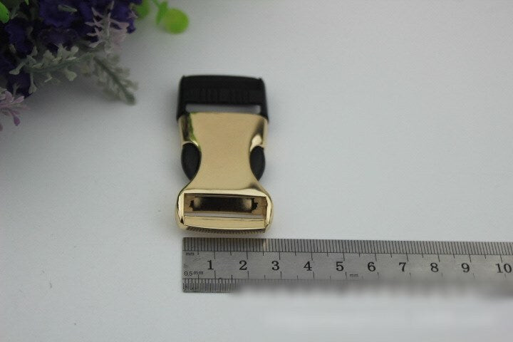 Metal Quick Release Side Buckle 63 mm 2 1/2" Bag Hardware Dog Cat Kitty Collar Belt Parachute Strap Paracord Black Snap Clips Wholesale Bulk