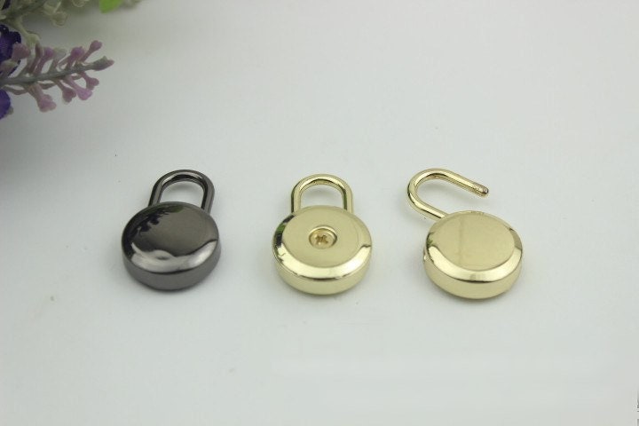 Keyless Switch Padlock Bag Hardware Rectangle Gold Gunmetal 1/20 pcs Handmade Purse Handbag Making Metal Bulk Wholesale Accessories Supplies