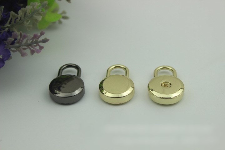 Keyless Switch Padlock Bag Hardware Rectangle Gold Gunmetal 1/20 pcs Handmade Purse Handbag Making Metal Bulk Wholesale Accessories Supplies