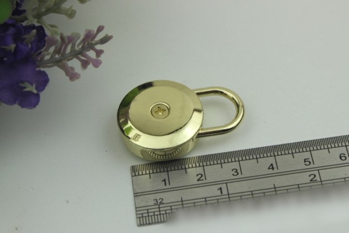 Keyless Switch Padlock Bag Hardware Gold Gunmetal 1/10 pcs Handmade Purse Handbag Making Metal Bulk Wholesale Accessories Supplies