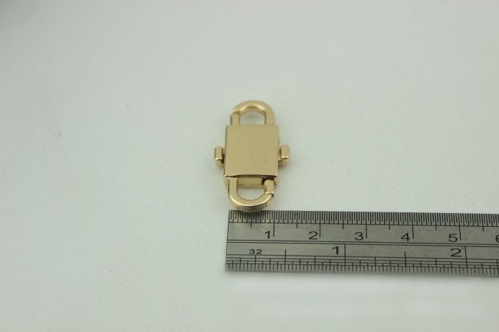 Padlock Bag Hardware Gold Silver Bronze 32mm Rectangle 1/20 pcs Handmade Purse Handbag Making Metal Bulk Wholesale Accessories Supplies Bulk