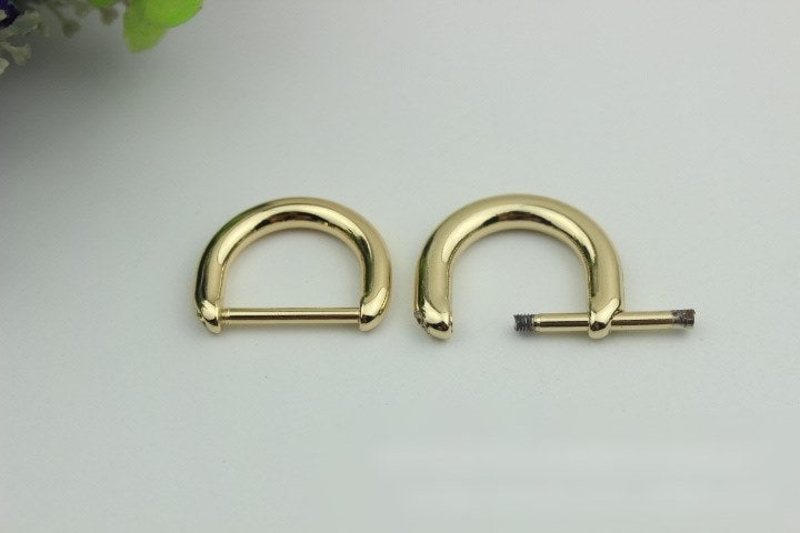 Horseshoe Handbag Connector 10/100pcs Bag Hardware Gold Silver Gunmetal Metal Clip Clasp Buckle Purse Strap Handles Screw D Rings Shackle