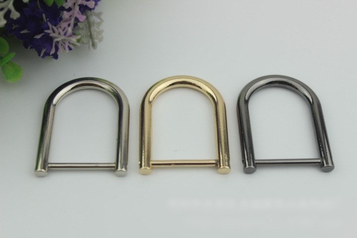 Horseshoe Handbag Connector 10/100pcs Bag Hardware Gold Silver Gunmetal Metal Clip Clasp Buckle Purse Strap Handles Screw D Rings Shackle