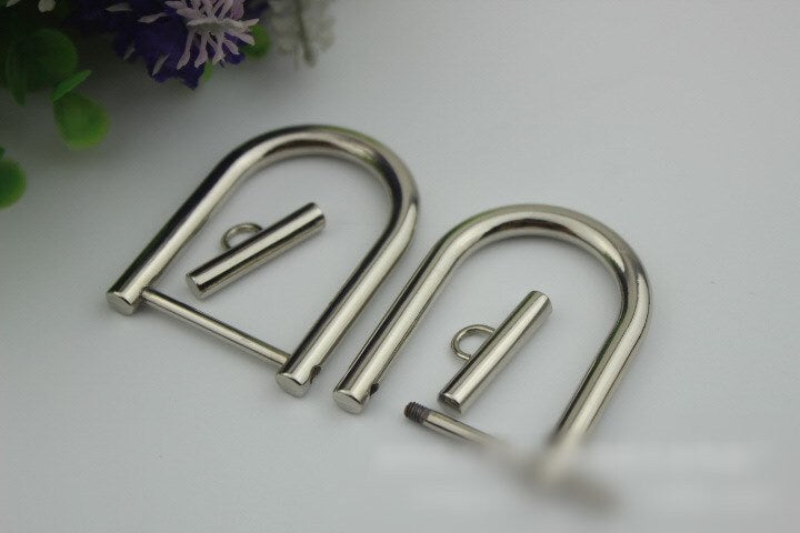 Horseshoe Handbag Connector 10pcs Bag Hardware Gold Silver Gunmetal Metal Clip Clasp Buckle Purse Strap Handles Screw D Rings Shackle