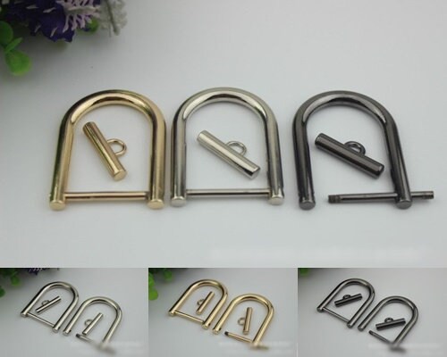 Horseshoe Handbag Connector 10pcs Bag Hardware Gold Silver Gunmetal Metal Clip Clasp Buckle Purse Strap Handles Screw D Rings Shackle