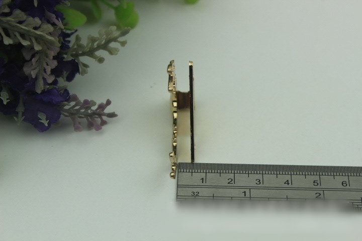 Antler Purse Label 1/10pcs Bag Hardware Charm Gold Gunmetal Handmade Purse Handbag Making Metal Decoration 42mm 1 5/8" Wholesale Supplies