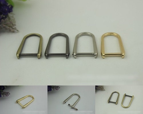 Horseshoe Handbag Connector 10/100pcs Bag Hardware Gold Silver Gunmetal Metal Clip Clasp Buckle Purse Strap Handles Screw D Rings Shackle