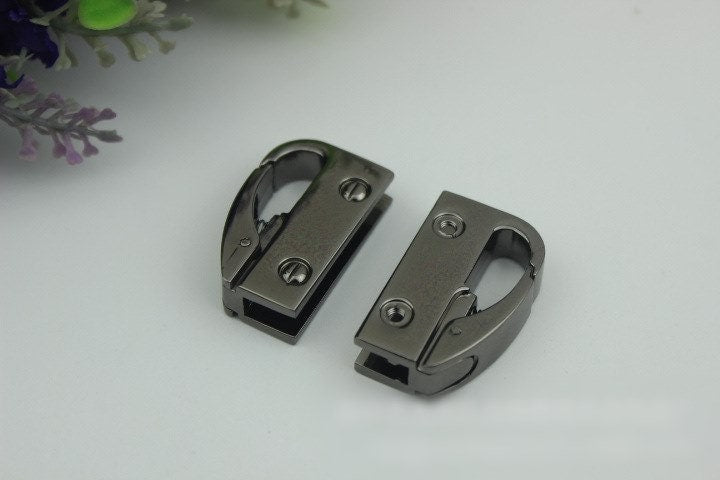 Strap Handles Connector 1/10 pcs Bag Hardware Metal Lock Buckle Gold Silver Gunmetal Bronze Handmade Purse Handbag Backpack Making 35mm Bulk