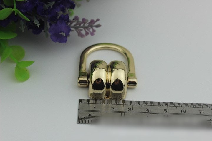 D Shaped Strap Handles Connector 1/10 pcs Bag Hardware Metal Lock Buckle Gold Gunmetal Handmade Purse Handbag Backpack Making 41mm 1 5/8"