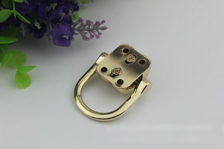 D Shaped Strap Handles Connector 1/10 pcs Bag Hardware Metal Lock Buckle Gold Gunmetal Handmade Purse Handbag Backpack Making 41mm 1 5/8"