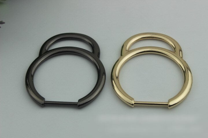 Oval Ring Strap Handles Connector 1/10 pcs Bag Hardware Metal Lock Buckle Gold Gunmetal Handmade Purse Handbag Backpack Making 60mm 2 3/8"