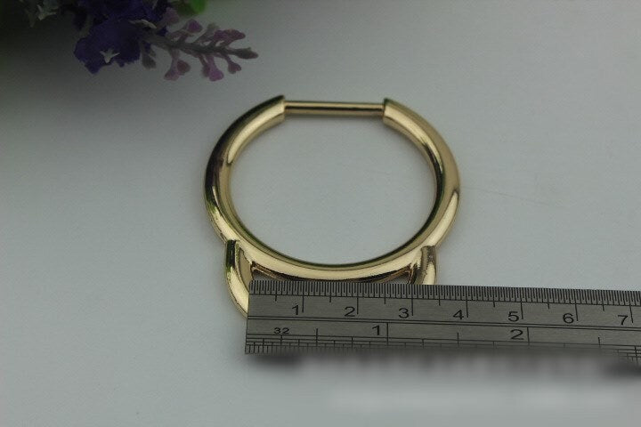 Oval Ring Strap Handles Connector 1/10 pcs Bag Hardware Metal Lock Buckle Gold Gunmetal Handmade Purse Handbag Backpack Making 60mm 2 3/8"