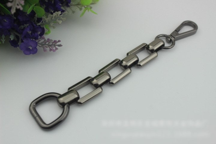 Chain Strap Handles Connector 1/10 pcs Bag Hardware Metal Lock Buckle Gold Gunmetal Handmade Purse Handbag Backpack Making 180 mm  7" Bulk